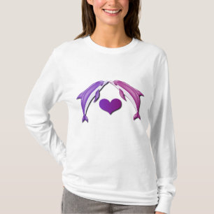 T-shirt Baisers des dauphins Hoody