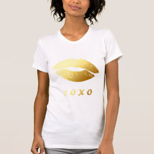 T-shirt Baisers modernes d'étreintes de XOXO avec les