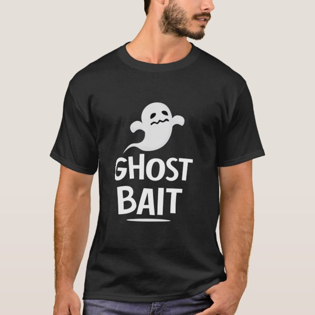 T-shirt Bait fantôme drôle Halloween Éffrayant Fantôme (Devant)