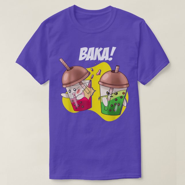 T-shirt Baka Japon manga japonais Art Anime Otaku Kawaii B (Design devant)
