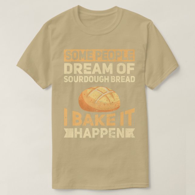 T-shirt Bake Bake Bake Bread Baker Bakeaholic (Design devant)