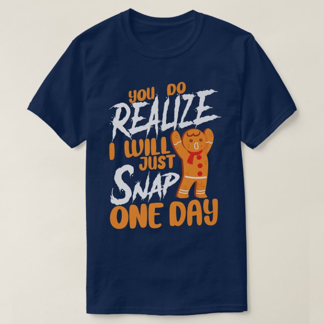 T-shirt Bake Baking Christmas Gingpain homme (Design devant)