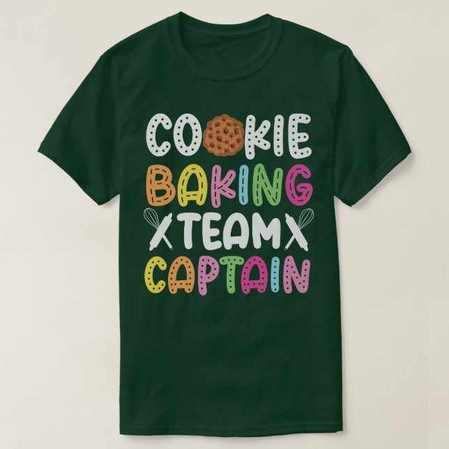 T-shirt Bake Baking Cookie Team Captain Cookie Baking Team (Design devant)