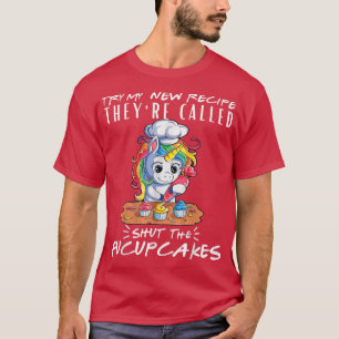 T-shirt Bake Baking Cupcake Pun Essayer Ma Nouvelle Recett