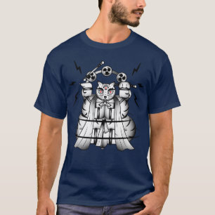 T-shirt Bakeneko avec batterie Raijin Monster japonais Cat