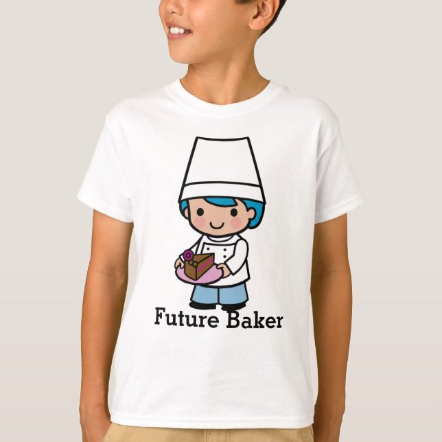 T-shirt Baker / Chef garçon avec café au chocolat (Devant)