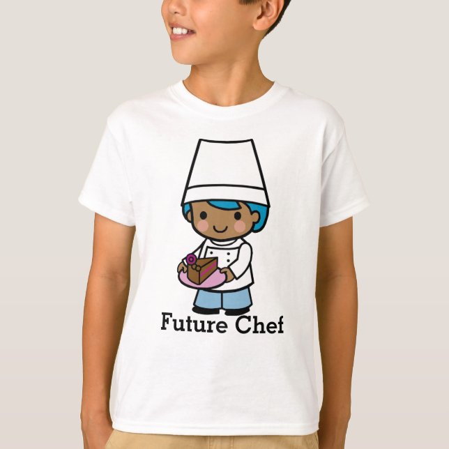 T-shirt Baker / Chef garçon avec café au chocolat (Devant)