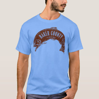 T-shirt Baker Comté Floride Poisson Brown