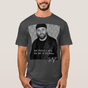 T-shirt Baker Mayfield Dieu interdit à un garçon blanc d'o