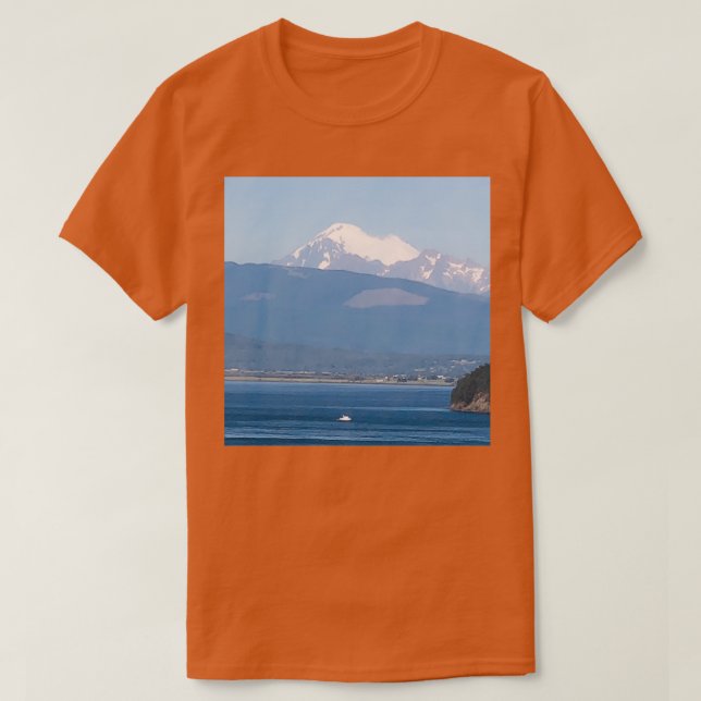 T-shirt Baker Vue sur Salish (Design devant)