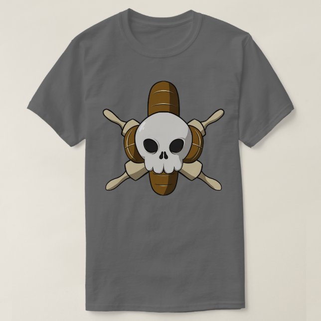 T-shirt Bakers équipage Jolly drapeau pirate sans légende (Design devant)