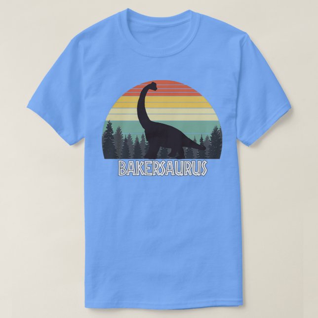 T-SHIRT BAKERSAURUS BAKER SAURUS BAKER DINOSAUR (Design devant)