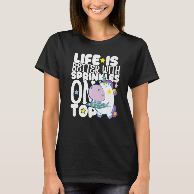 T-shirt Bakery Donut Better with Sprinkles Confectioner Ca (Devant)