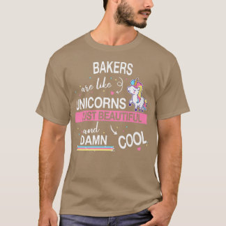 T-shirt Baking Baker Cuisine Cake Cupcake Unicorn