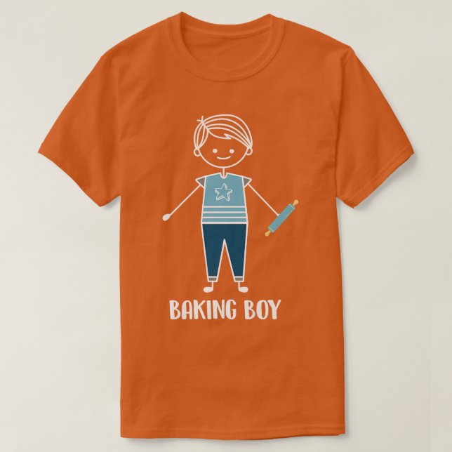 T-shirt Baking Boy Bakery Baker (Design devant)