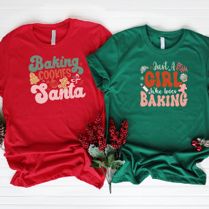 T-shirt Baking Cookies pour les vacances personnalisées Pè