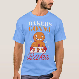 T-shirt Baking Gingpain Homme Noël Bakers Gonna Bake