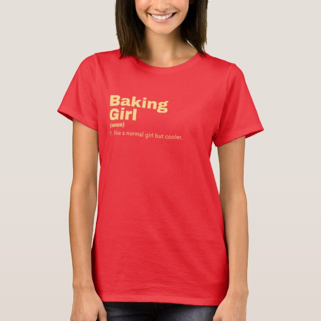 T-shirt Baking Girl (Devant)