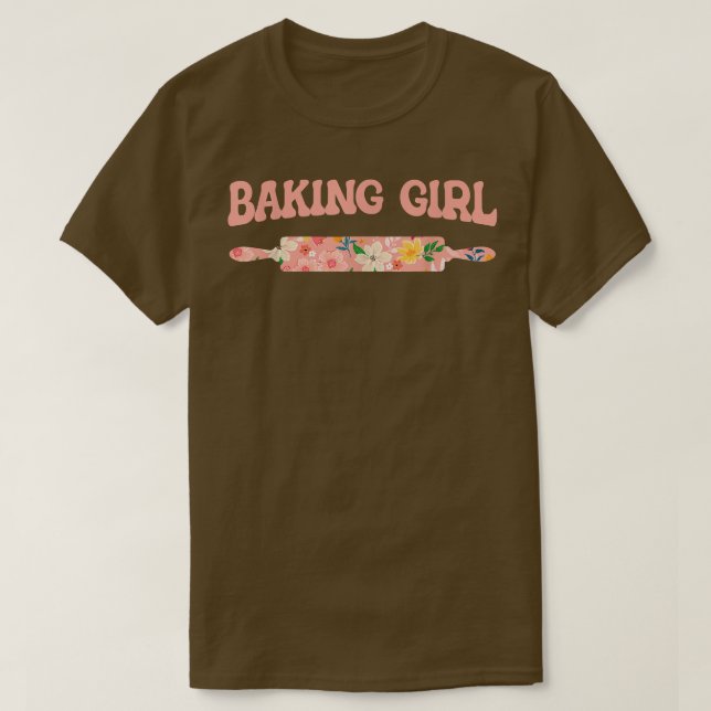 T-shirt Baking Girl - Baking Muffins Cookie Cupcakes Baker (Design devant)
