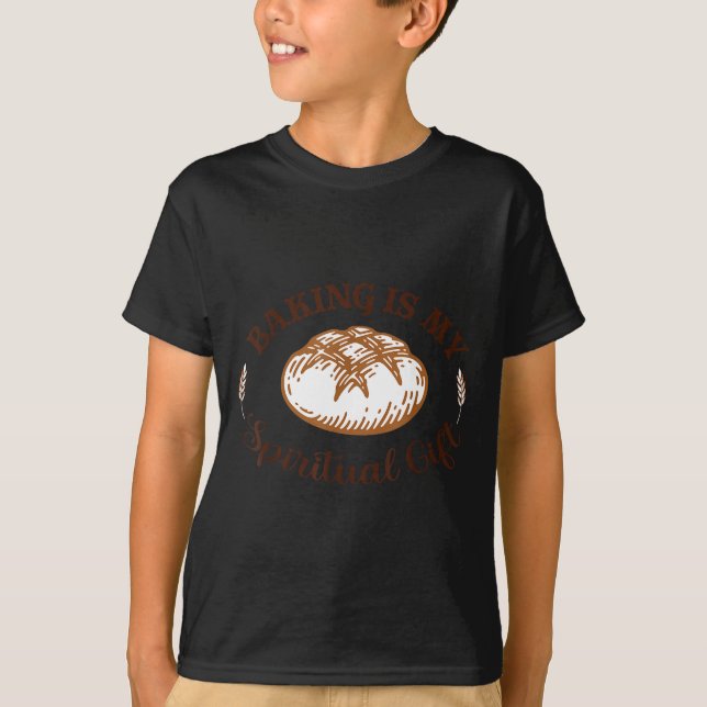 T-shirt Baking Is My Sritual Gift Funny Bake Lover Pastry  (Devant)
