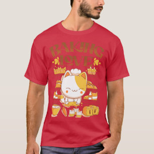 T-shirt Baking Love Kawaii Chat par Tobe Fonseca