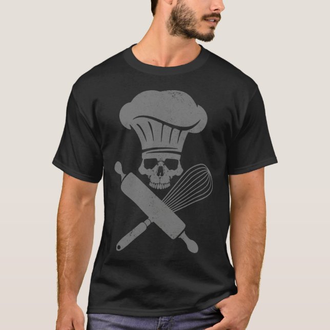 T-shirt Baking Pastry Chef Cooking Baker (Devant)