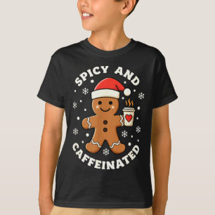 T-shirt Baking Scy Et Caféiné Pain D'épice Café Noël Chri