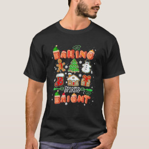 T-shirt Baking Spirit Bright Christmas Tree Xmas Cookie Ki
