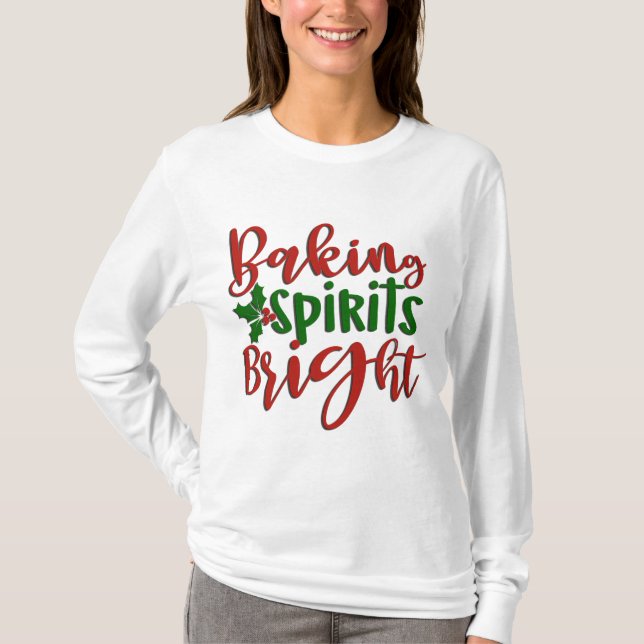T-shirt Baking Spiritueux (Devant)