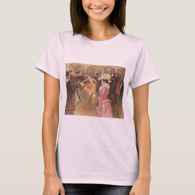 T-shirt Bal à la discothèque par Toulouse Lautrec (Devant)