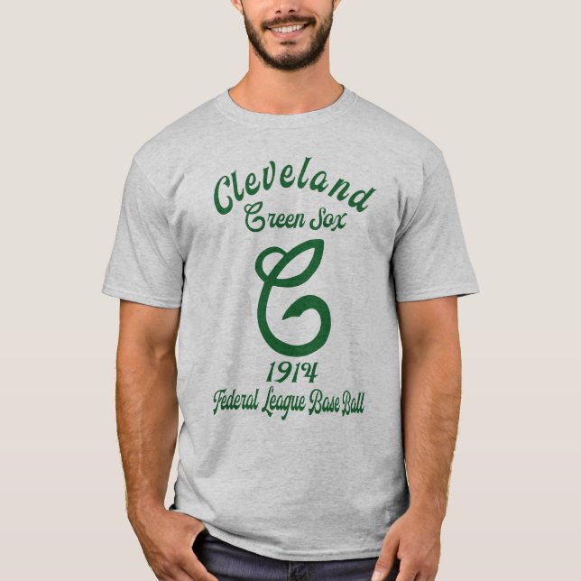 T-shirt Bal de base de la ligue fédérale Cleveland Green S (Devant)