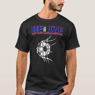 T-shirt Bal De Football Bélize En Net Soutien Belizean Foo