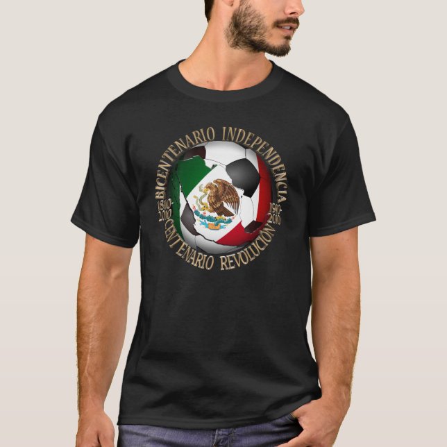 T-shirt Bal de football mexicain (Devant)