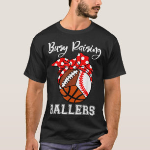 T-shirt Bal De Montée Occupé Ballers Funny Baseball Baseba