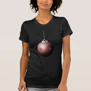 T-shirt Bal de Noël de Yin Yang en rouge