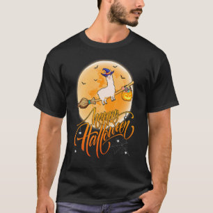 T-shirt Balade de l'alpaga Sorcière Fusil de chasse Lune A