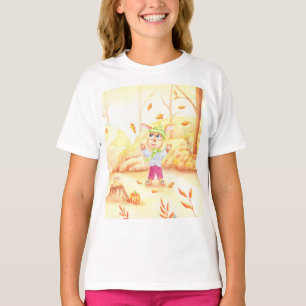 T-shirt Balade en automne dans la forêt