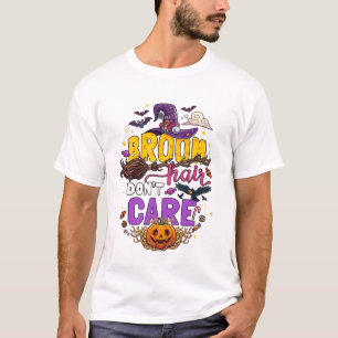 T-shirt Balai Cheveux N'importe Halloween Sorcière Chapeau