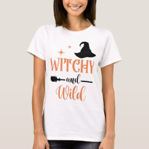 T-shirt Balai Sauvage Sorcière Halloween Femme Fête