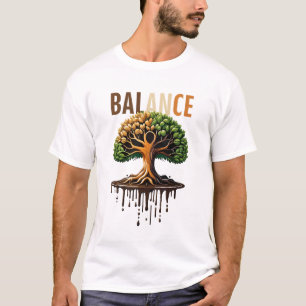 T-shirt Balance Arbre de vie Nature Art Design