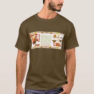 T-shirt Balance de zodiaque de rôle de la terre 2029 de