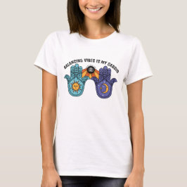 T-shirt Balancing Vibes Soleil & Lune Celestial Hamsa