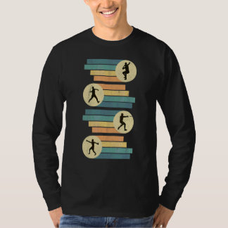 T-shirt Balayage De Disque Rétro Mettre Marmer Javelin Pis