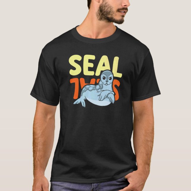 T-shirt Balayage de phoques Biologie marine animale sous-m (Devant)