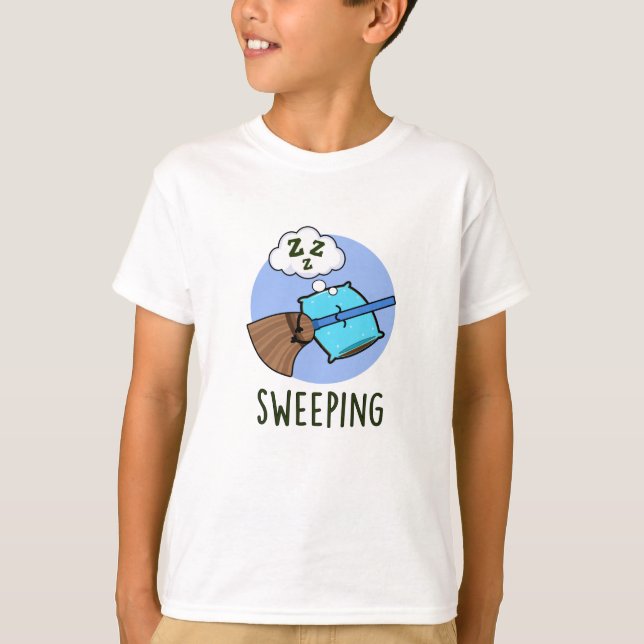 T-shirt Balayage drôle Dormir Pun de chambre (Devant)