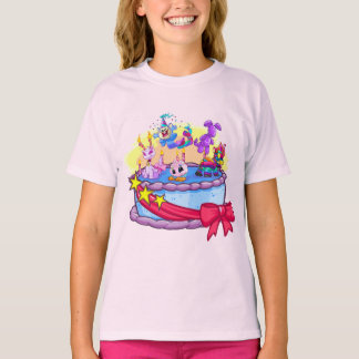 T-shirt Balayage du groupe de gâteaux d'anniversaire