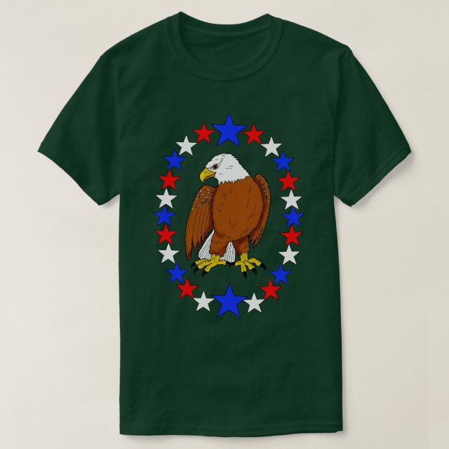 T-shirt Bald Eagle 4 juillet (Design devant)