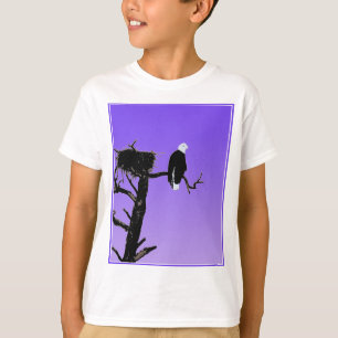 T-shirt Bald Eagle at Sunset - Art original de la faune