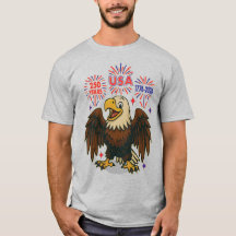 Bald Eagle avec Fireworks - USA 250 ans 1776-2026