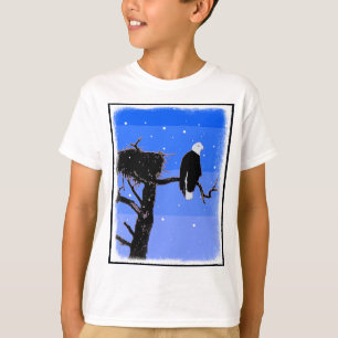 T-shirt Bald Eagle en hiver - Art original de la faune